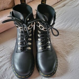 Dr. Martens Buckle/Zipper Boots (Size 8)